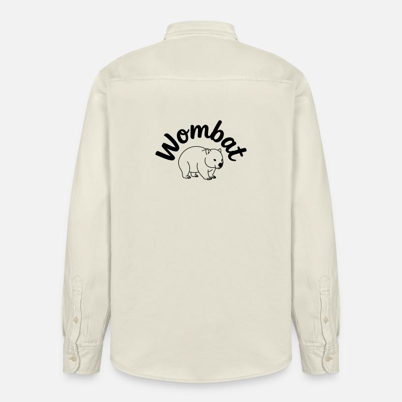Wombat - Chemise unisexe coupe décontractée bio Stanley/Stella - écru doux
