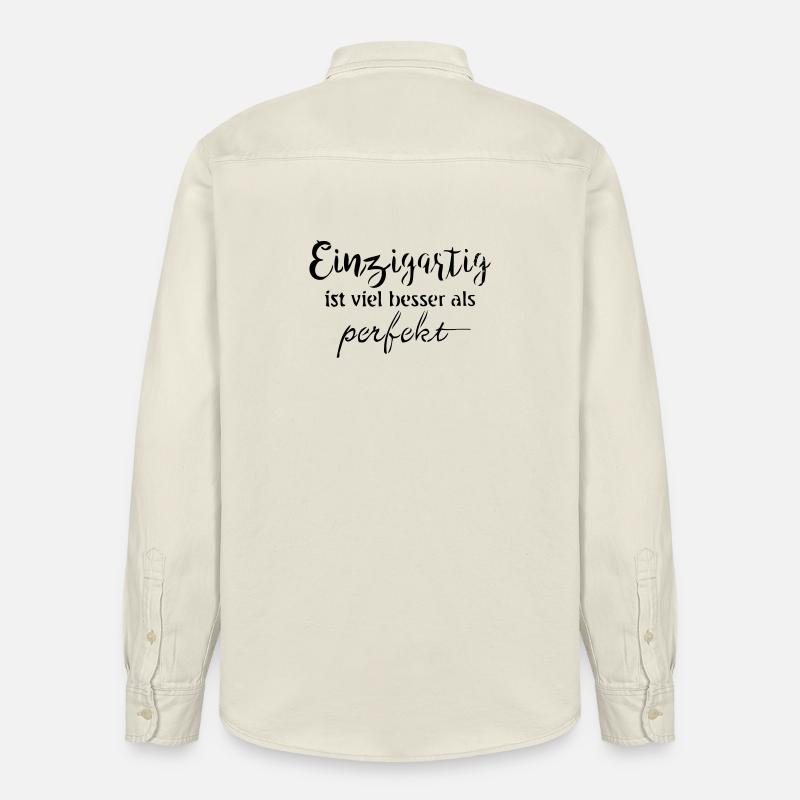 Einzigartig - Relaxed Fit Unisex Organic Hemd von Stanley/Stella - Natur