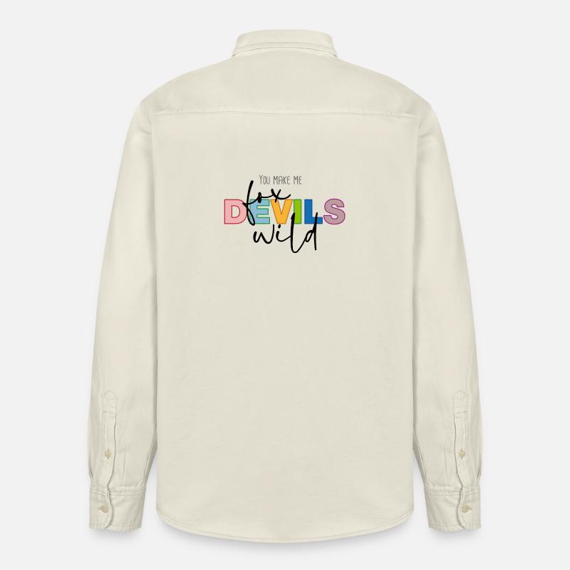 You make me fox devils wild - Relaxed Fit Unisex Organic Hemd von Stanley/Stella - Natur
