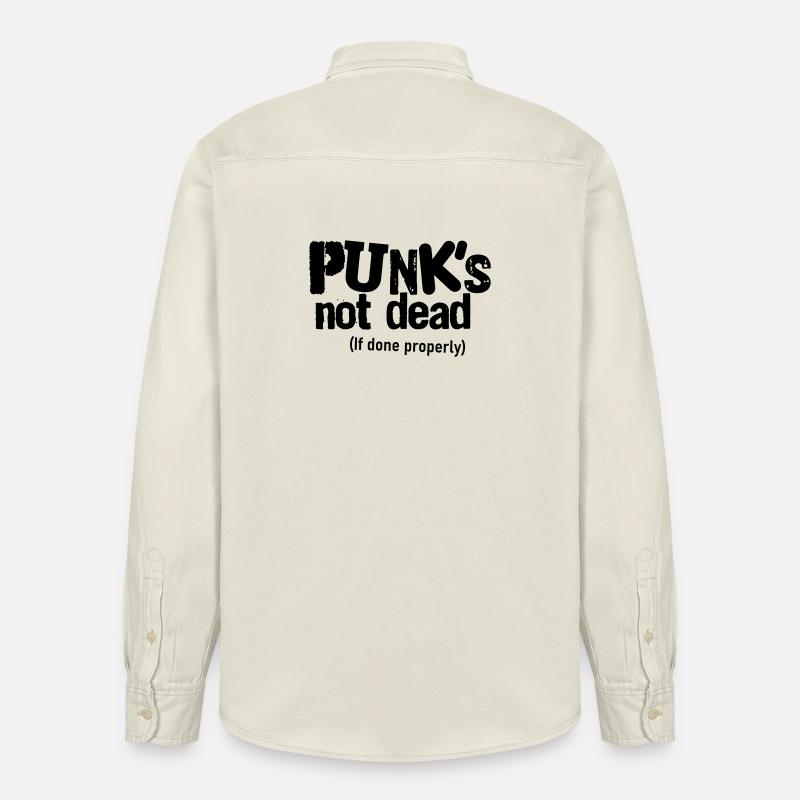 Punk if done properly - Relaxed Fit Unisex Organic Hemd von Stanley/Stella - Natur