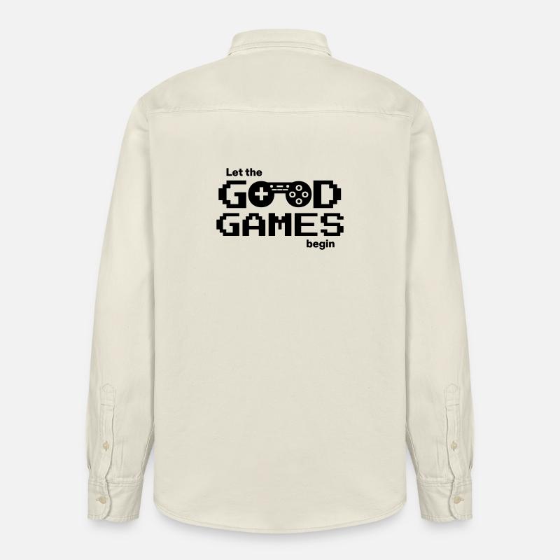Let the good games begin – Pixel-Controller - Relaxed Fit Unisex Organic Hemd von Stanley/Stella - Natur