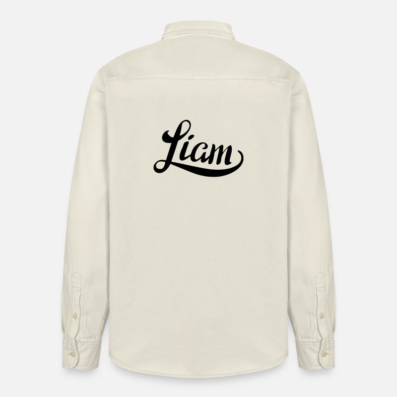 Nom Liam - Chemise unisexe coupe décontractée bio Stanley/Stella - écru doux