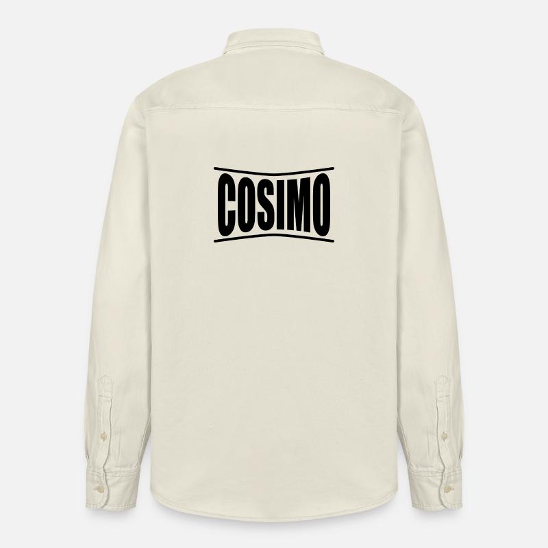 Idée cadeau t-shirt Cosimo - Chemise unisexe coupe décontractée bio Stanley/Stella - écru doux