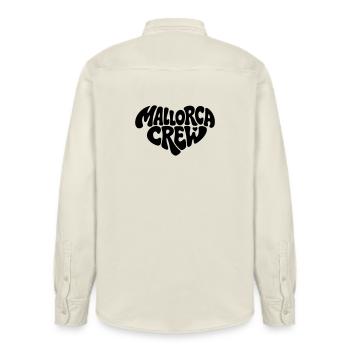 Mallorca Crew  - Relaxed Fit Unisex Organic Hemd von Stanley/Stella - Natur - Hinten - AI Model Male 178 light (178cm)