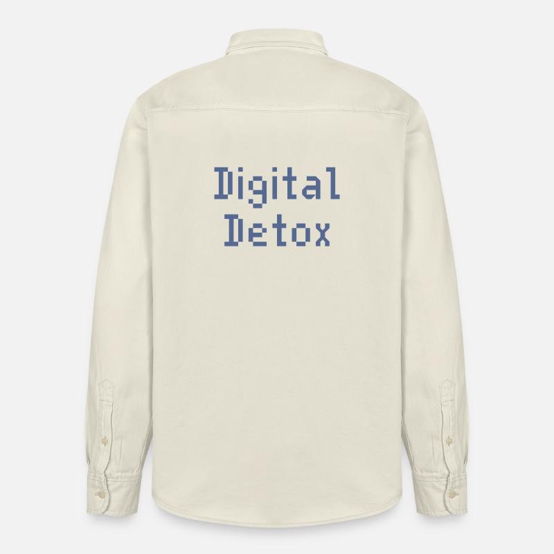 Pixel Grid Digital Toolkit - Relaxed Fit Unisex Organic Hemd von Stanley/Stella - Natur