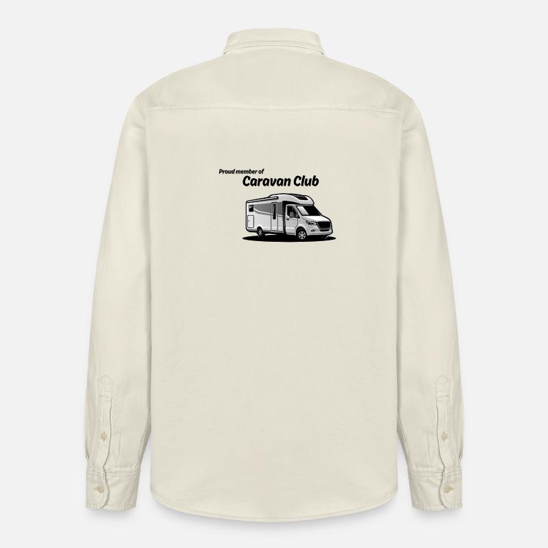 Caravan Graphic Silhouette - Relaxed Fit Unisex Organic Hemd von Stanley/Stella - Natur