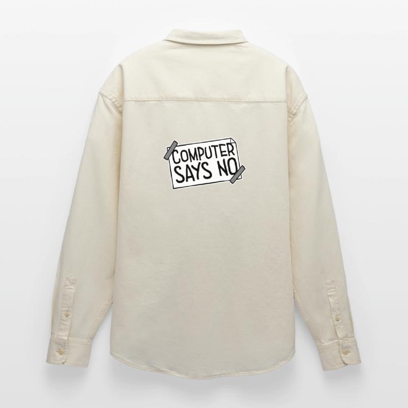 Computer Says No Funny Programmer Nerd Technique Relaxed Fit Unisex Organic Shirt by Stanley/Stella
