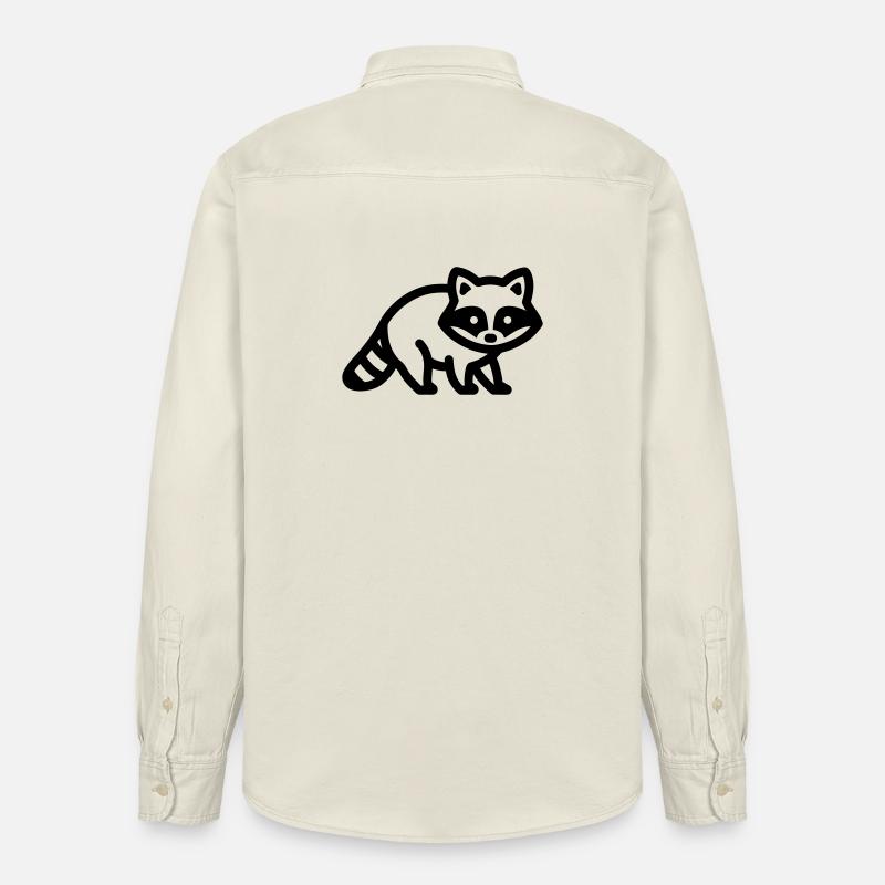 Waschbär - Relaxed Fit Unisex Organic Hemd von Stanley/Stella - Natur