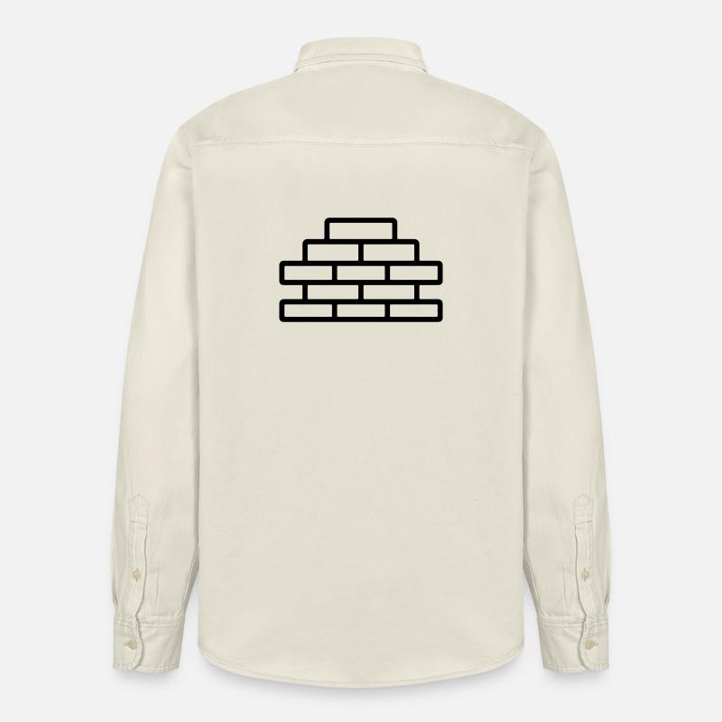 brick - Relaxed Fit Unisex Organic Shirt by Stanley/Stella - soft Ecru