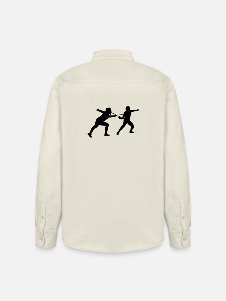 fechten - Relaxed Fit Unisex Organic Shirt by Stanley/Stella - soft Ecru