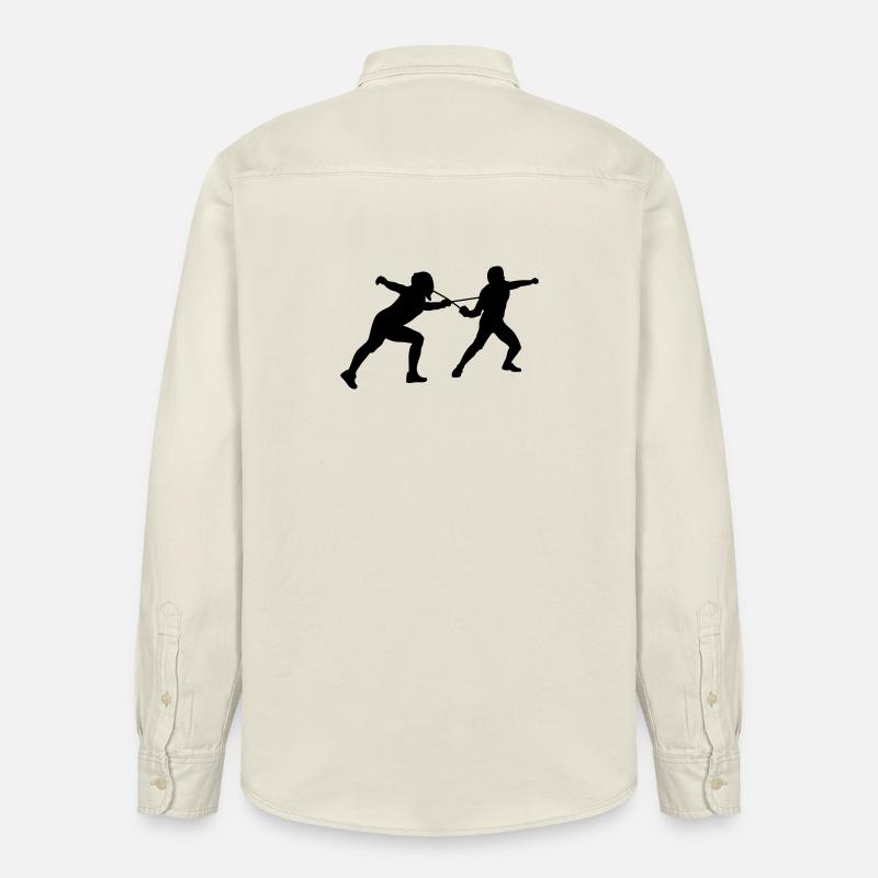 Fechten - Relaxed Fit Unisex Organic Hemd von Stanley/Stella - Natur