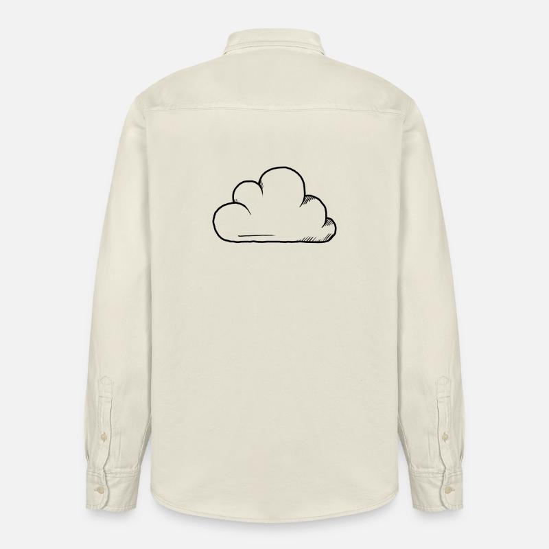 Conception du cloud - Chemise unisexe coupe décontractée bio Stanley/Stella - écru doux