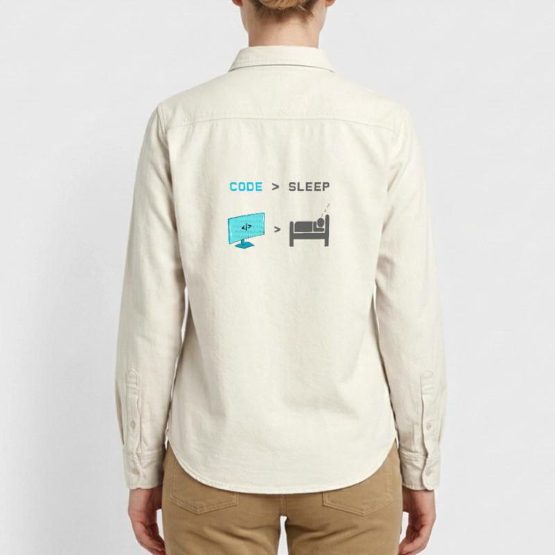 Code vs Sleep: Coder im Schlafmodus Relaxed Fit Unisex Organic Hemd von Stanley/Stella