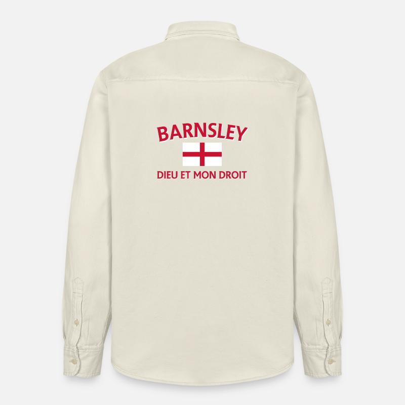 Drapeau Barnsley Devise Design - Chemise unisexe coupe décontractée bio Stanley/Stella - écru doux