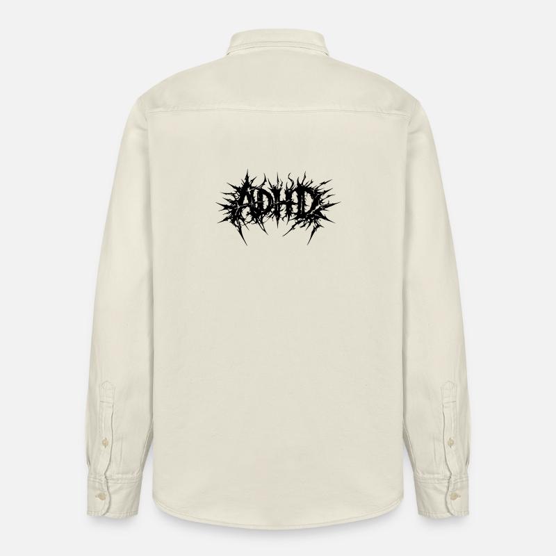 adhd_kaos - Relaxed Fit Unisex Organic Hemd von Stanley/Stella - Natur