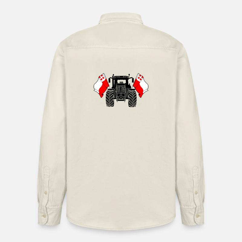 Utrecht_Tractor_Pride - Relaxed Fit Unisex Organic Hemd von Stanley/Stella - Natur