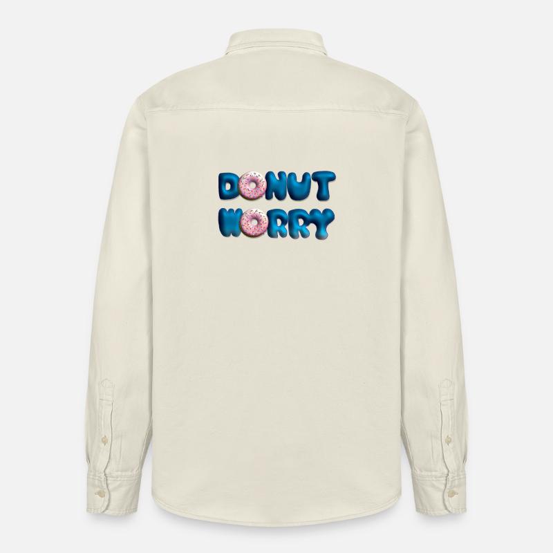 Donut Worry - Relaxed Fit Unisex Organic Hemd von Stanley/Stella - Natur