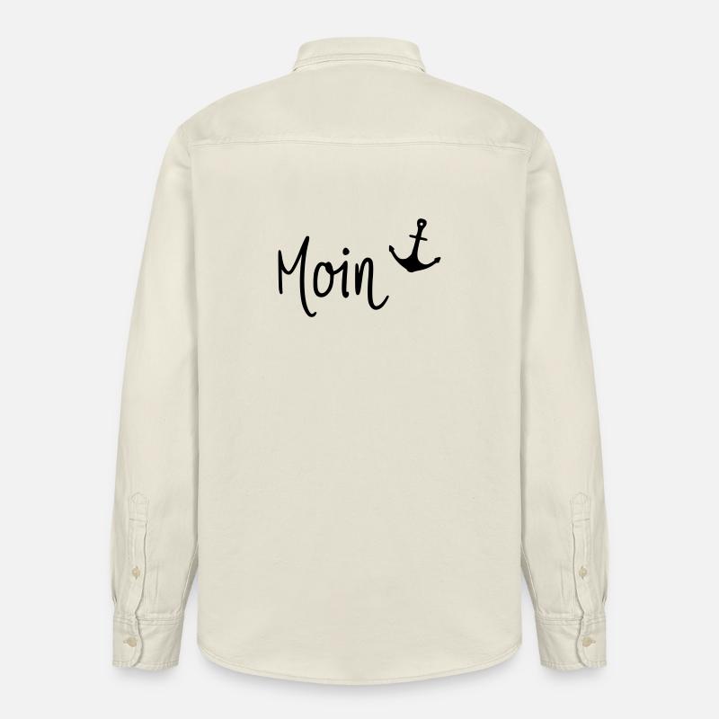 Moin mit Anker - Relaxed Fit Unisex Organic Hemd von Stanley/Stella - Natur
