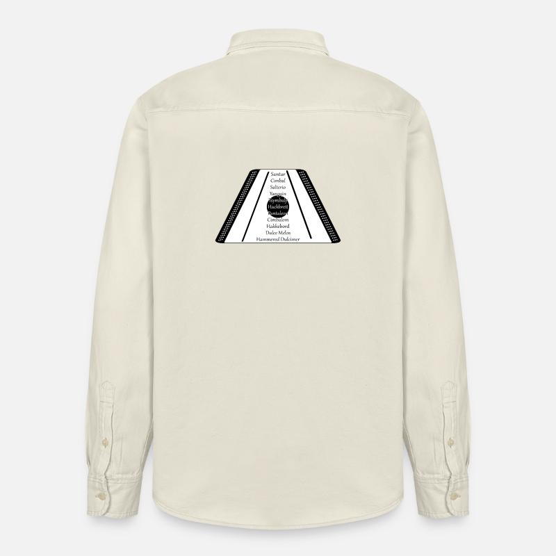 Hackbrett black n white - Relaxed Fit Unisex Organic Hemd von Stanley/Stella - Natur