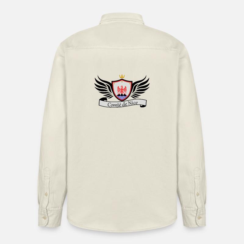 Comté de nice - Chemise unisexe coupe décontractée bio Stanley/Stella - écru doux