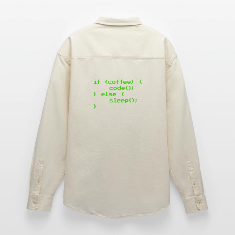 No Coffee No Code Programmer Computer Scientist Relaxed Fit Unisex Organic Shirt by Stanley/Stella