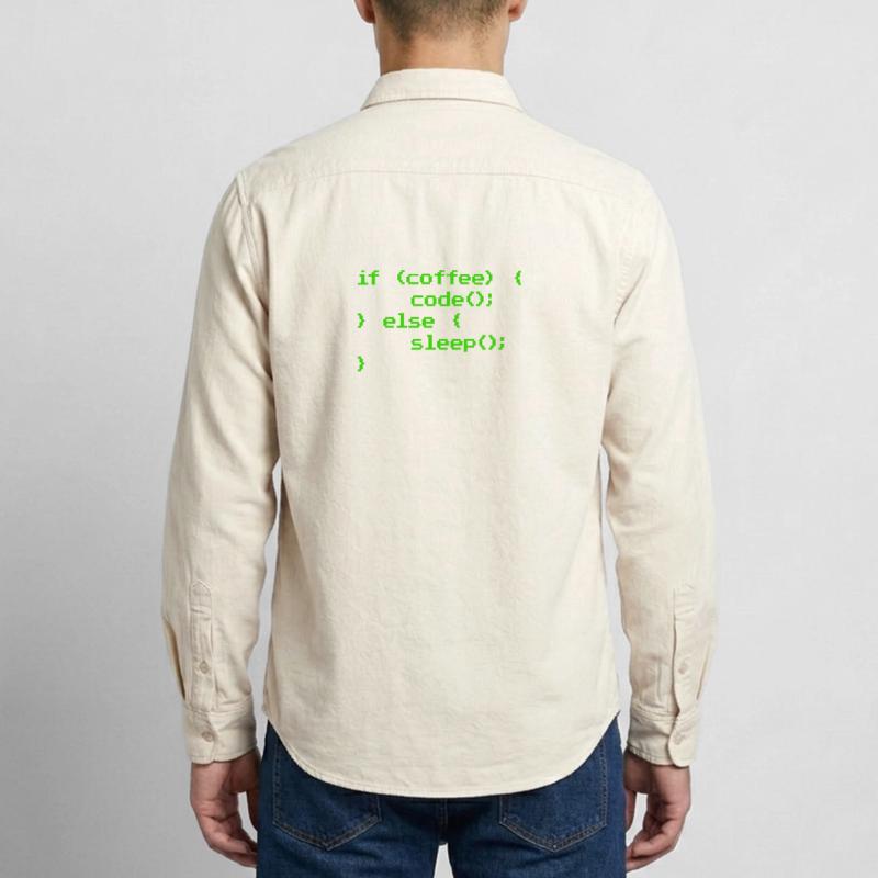 No Coffee No Code Programmer Computer Scientist Relaxed Fit Unisex Organic Shirt by Stanley/Stella