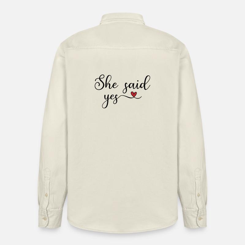 sie hat ja gesagt - Chemise unisexe coupe décontractée bio Stanley/Stella - écru doux