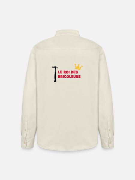 The King of Handymen - Relaxed Fit Unisex Organic Shirt by Stanley/Stella - soft Ecru