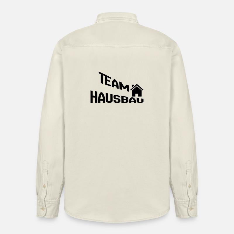 Construction de maisons d’équipe - Chemise unisexe coupe décontractée bio Stanley/Stella - écru doux
