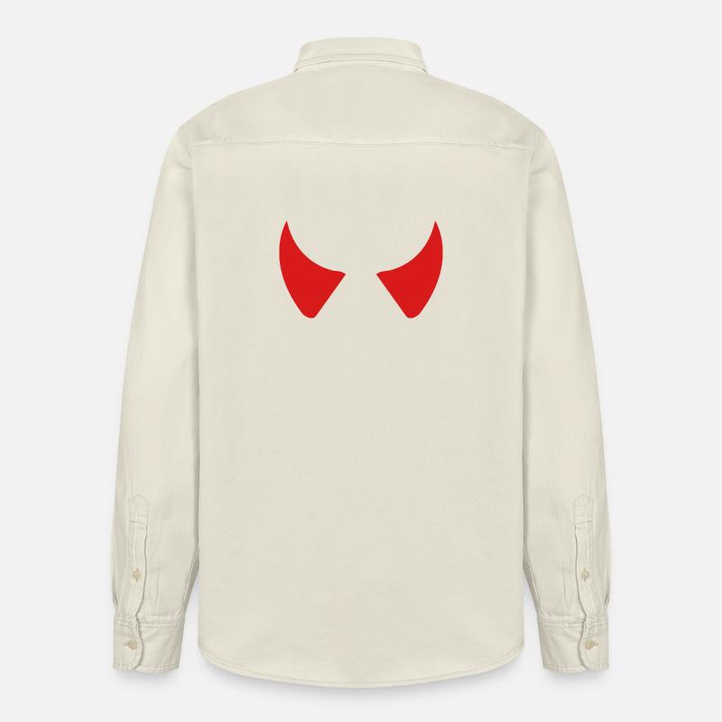 Cornes du Diable - Chemise unisexe coupe décontractée bio Stanley/Stella - écru doux
