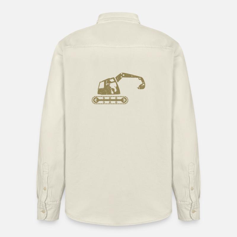 Bagger Baggerfahrer Baugeräteführer – - Relaxed Fit Unisex Organic Hemd von Stanley/Stella - Natur