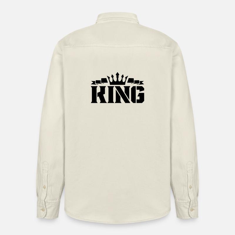 king_1 - Relaxed Fit Unisex Organic Hemd von Stanley/Stella - Natur