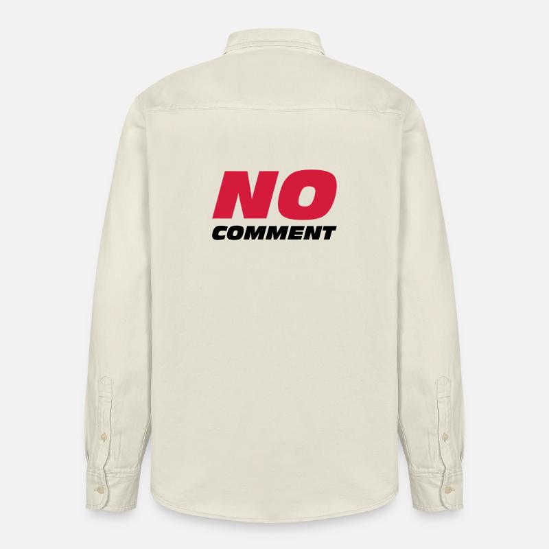 No Comment - Relaxed Fit Unisex Organic Hemd von Stanley/Stella - Natur