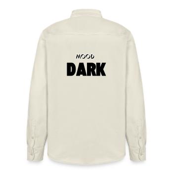 Mood: Dark - Relaxed Fit Unisex Organic Shirt by Stanley/Stella - soft Ecru - Back - AI Model Male 178 light (178cm)