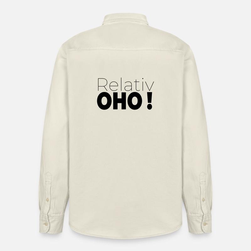 Relativement oho - Chemise unisexe coupe décontractée bio Stanley/Stella - écru doux