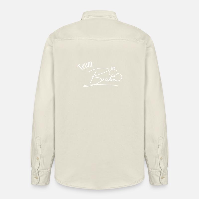 Équipe Bride - Chemise unisexe coupe décontractée bio Stanley/Stella - écru doux