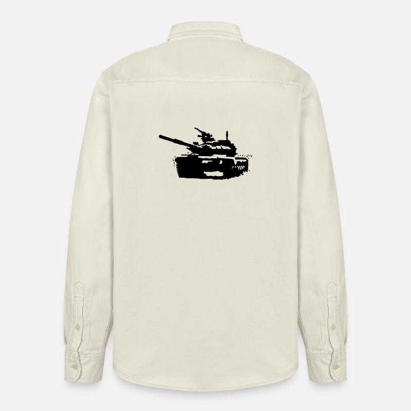 Panzer T-90 - Relaxed Fit Unisex Organic Hemd von Stanley/Stella - Natur