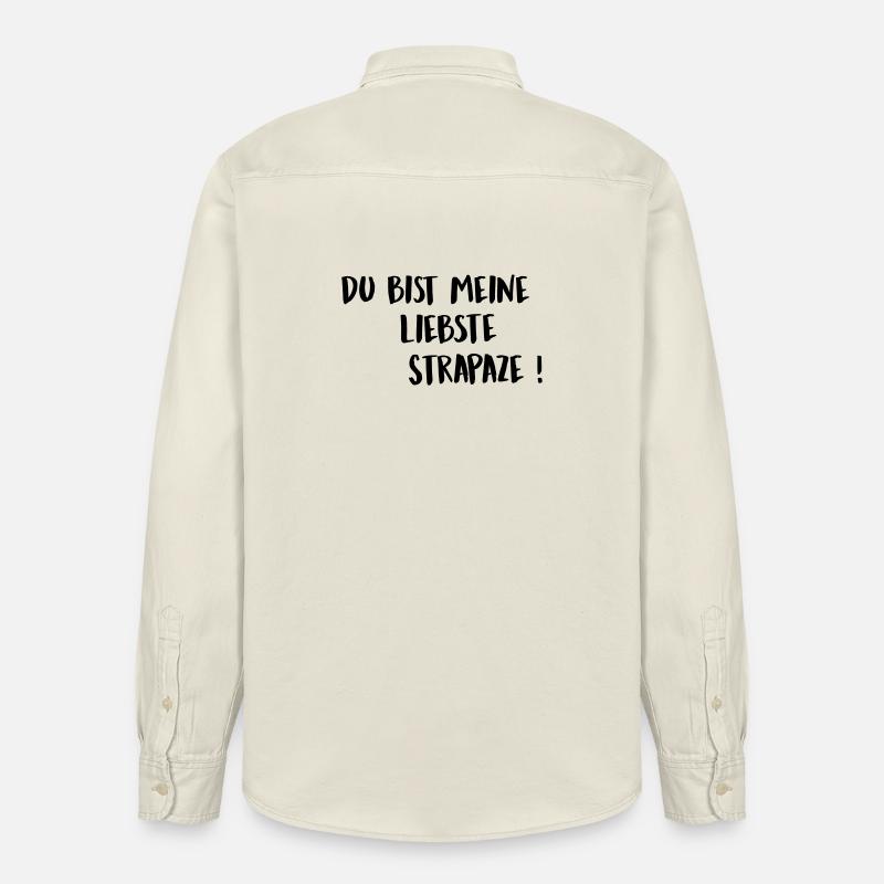 Strapaze - Relaxed Fit Unisex Organic Hemd von Stanley/Stella - Natur