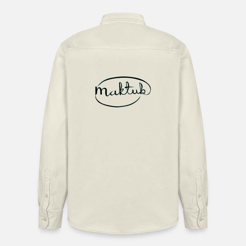 MakeKita Mint Script - Relaxed Fit Unisex Organic Shirt by Stanley/Stella - soft Ecru