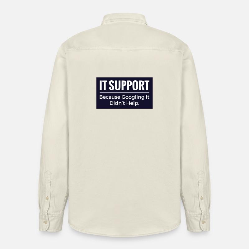 IT-Support-T-Shirt – Lustiger Technik-Büro-Humor - Relaxed Fit Unisex Organic Hemd von Stanley/Stella - Natur