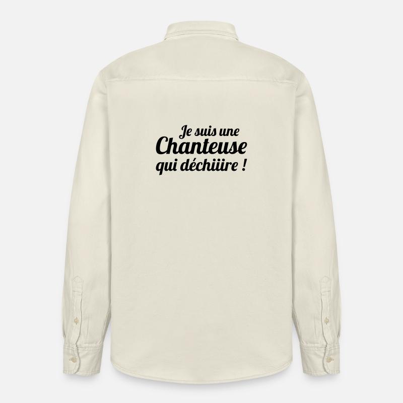 Ich bin ein Sänger, der tränt - Relaxed Fit Unisex Organic Hemd von Stanley/Stella - Natur
