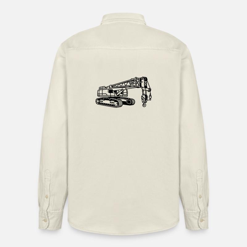 Kranmaschine - Relaxed Fit Unisex Organic Hemd von Stanley/Stella - Natur