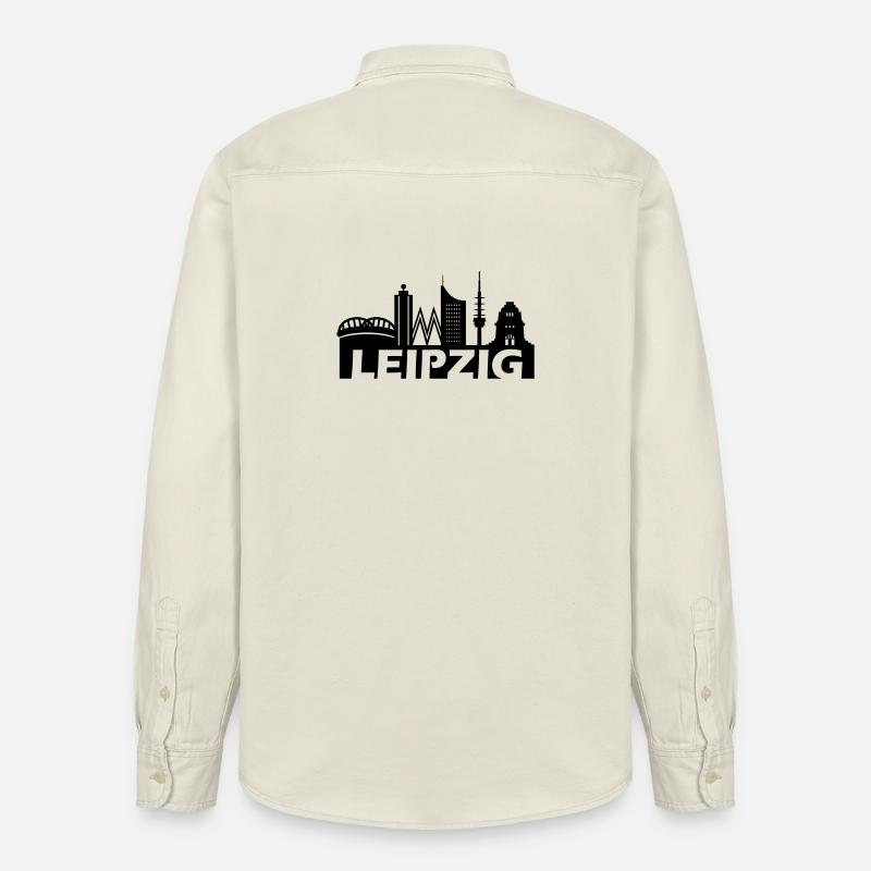 Skyline Leipzig - Relaxed Fit Unisex Organic Hemd von Stanley/Stella - Natur