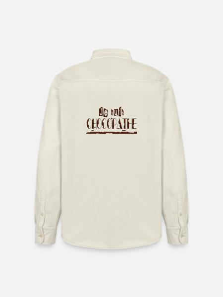 Je suis chocopathe - Chemise unisexe coupe décontractée bio Stanley/Stella - écru doux