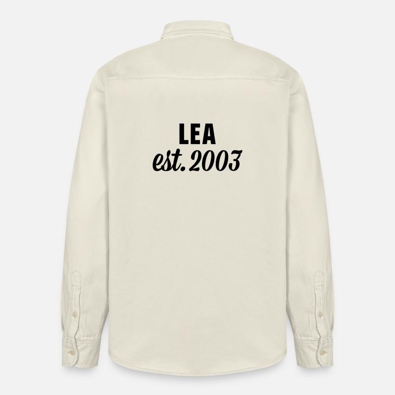 Lea est 2003 - Relaxed Fit Unisex Organic Hemd von Stanley/Stella - Natur
