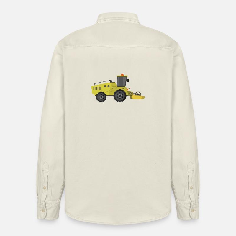 Moissonneuse-batteuse - Chemise unisexe coupe décontractée bio Stanley/Stella - écru doux