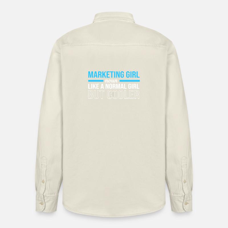 Responsable marketing - Chemise unisexe coupe décontractée bio Stanley/Stella - écru doux