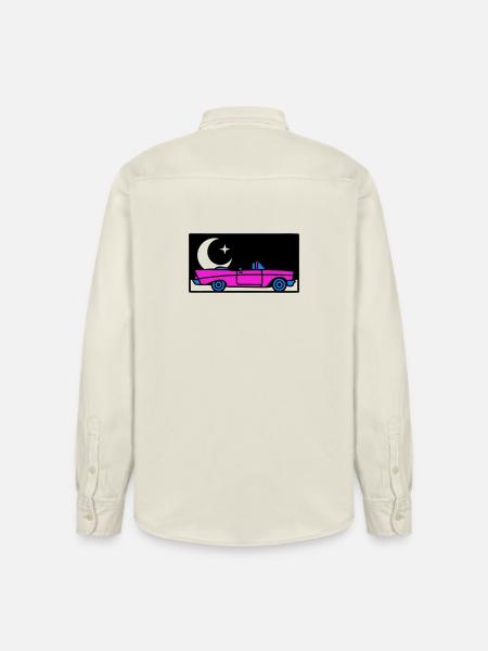 Retro 80s Convertible Graphic - Relaxed Fit Unisex Organic Shirt by Stanley/Stella - soft Ecru