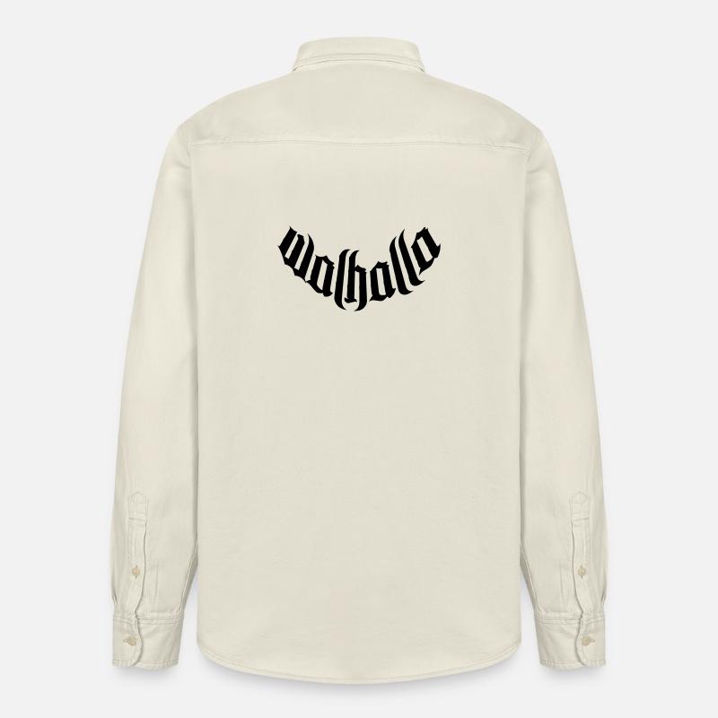 walhalla vikings viking sticker wikinger sticker - Relaxed Fit Unisex Organic Hemd von Stanley/Stella - Natur