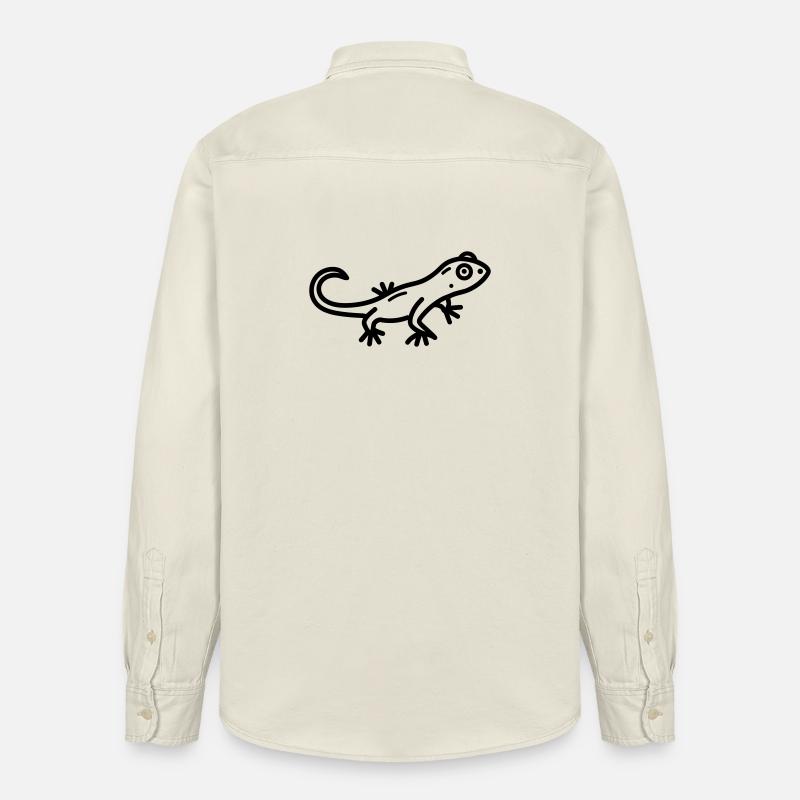 Eidechse - Relaxed Fit Unisex Organic Hemd von Stanley/Stella - Natur